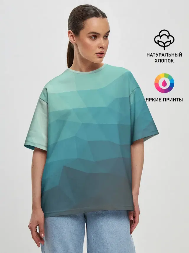 Женская футболка оверсайз