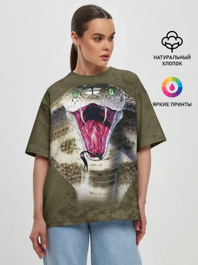 Женская футболка оверсайз