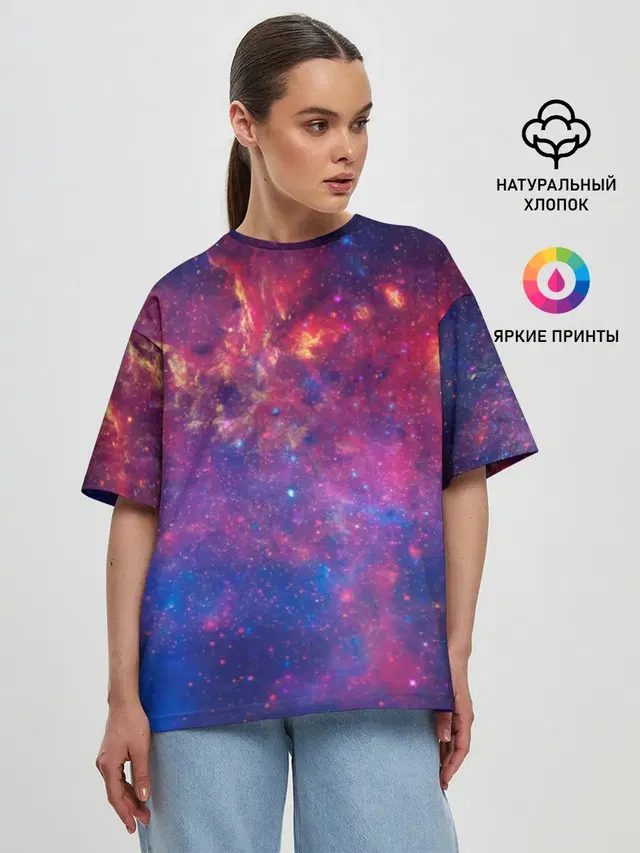 Женская футболка оверсайз