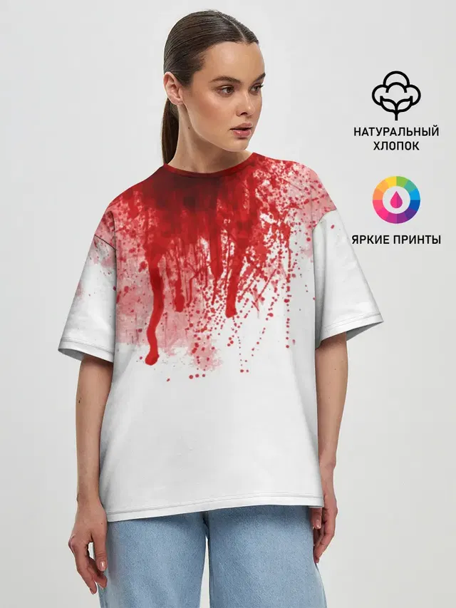 Женская футболка оверсайз