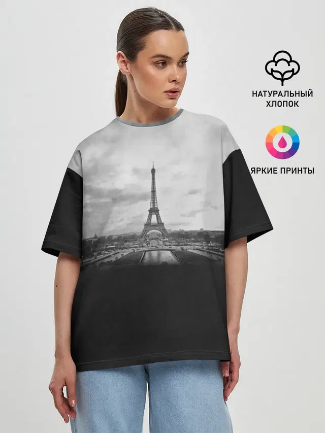 Женская футболка оверсайз