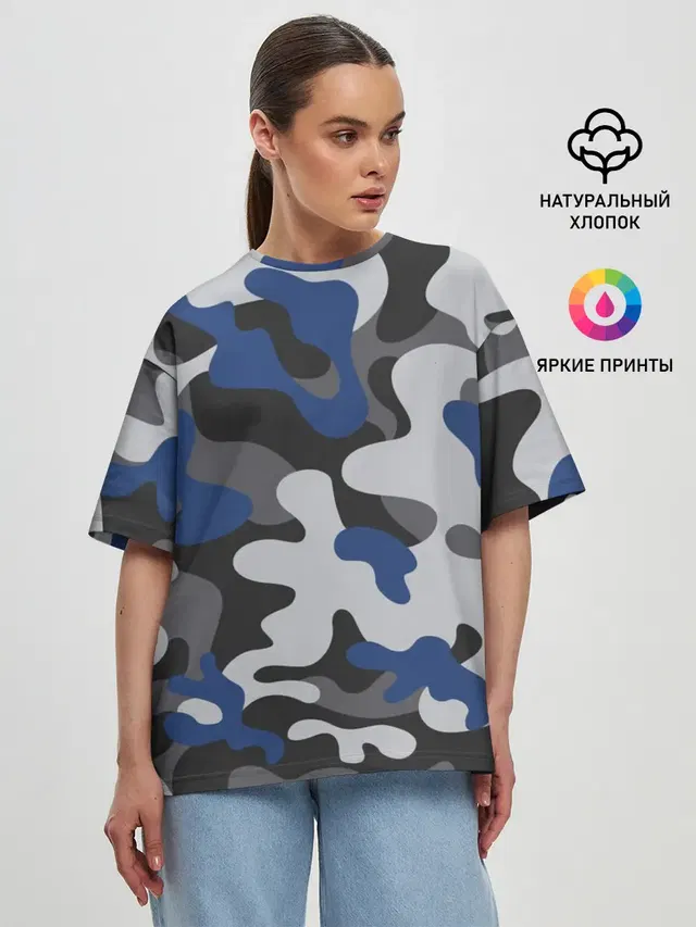 Женская футболка оверсайз