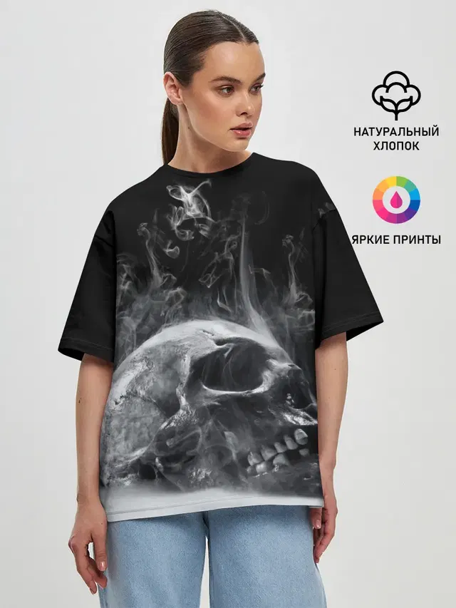 Женская футболка оверсайз