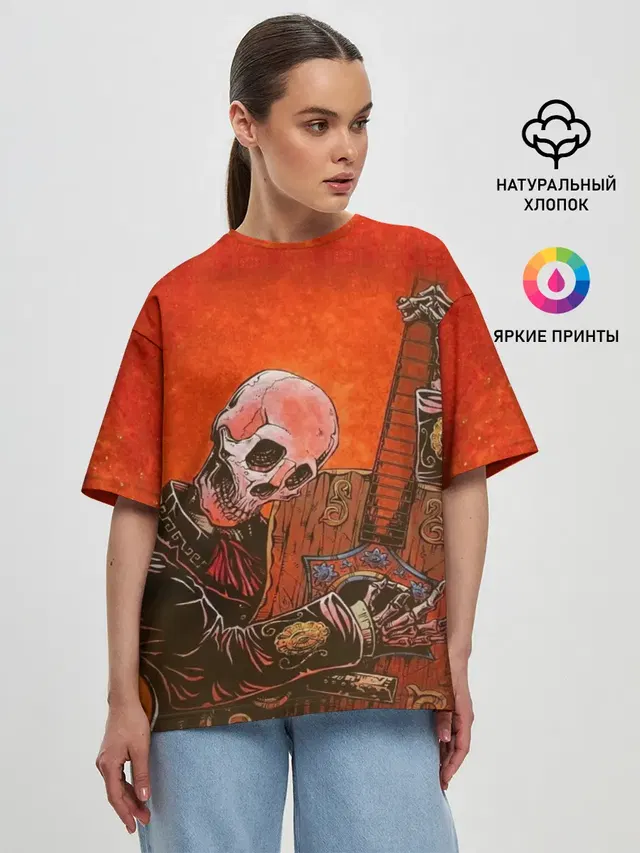 Женская футболка оверсайз
