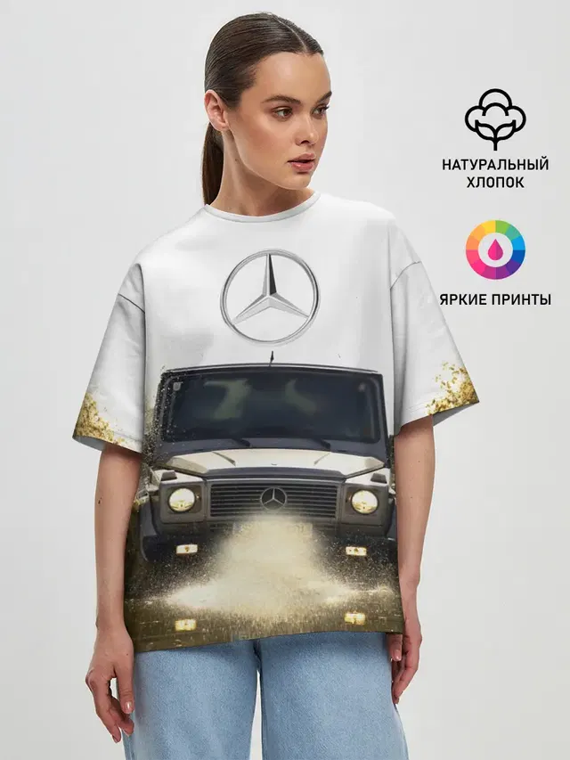 Женская футболка оверсайз