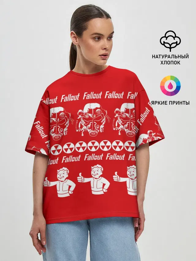 Женская футболка оверсайз