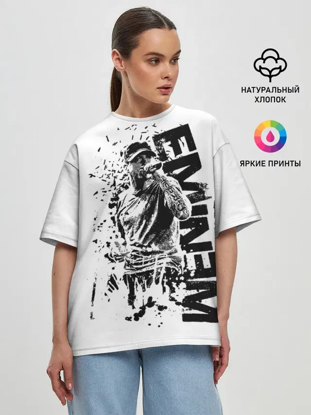 Женская футболка оверсайз
