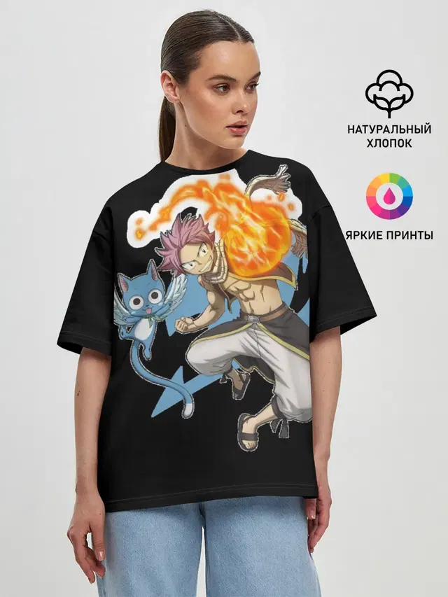 Женская футболка оверсайз
