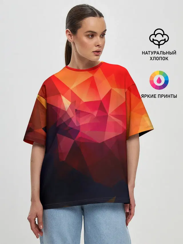 Женская футболка оверсайз