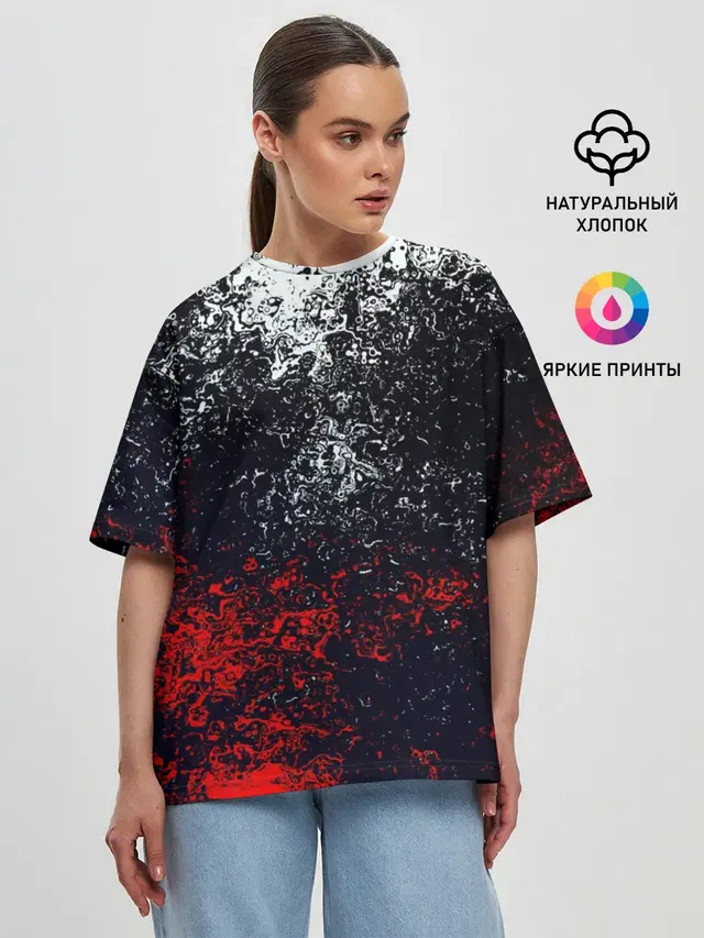 Женская футболка оверсайз