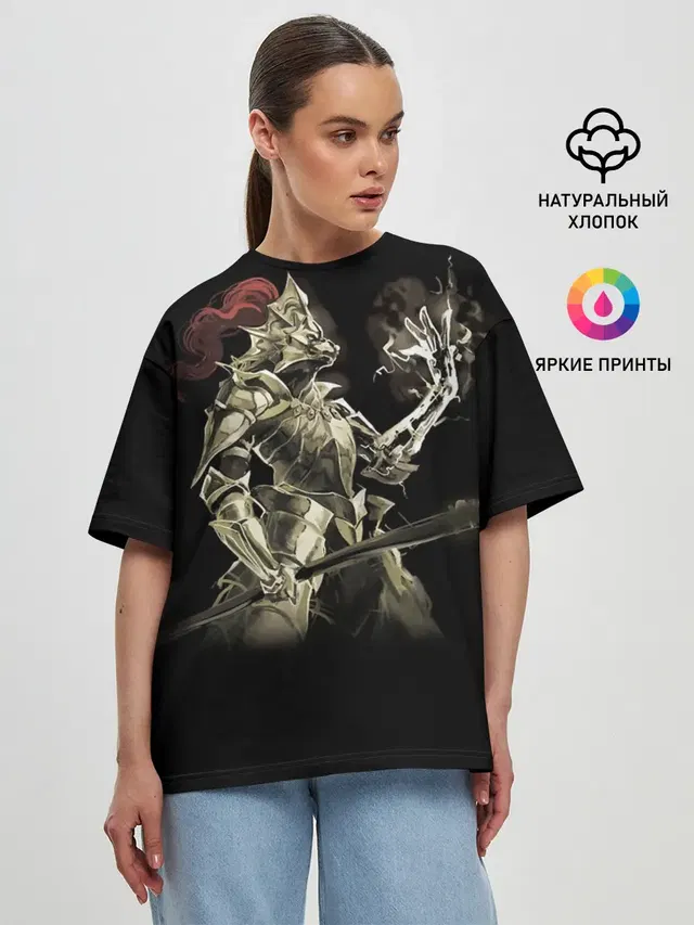 Женская футболка оверсайз