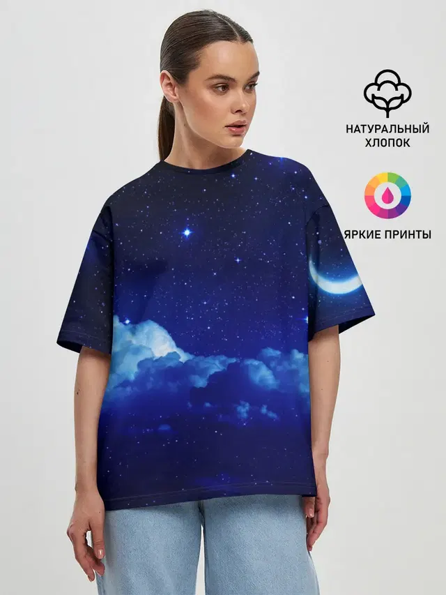 Женская футболка оверсайз