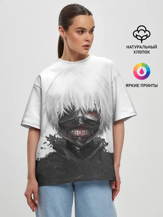 Женская футболка оверсайз