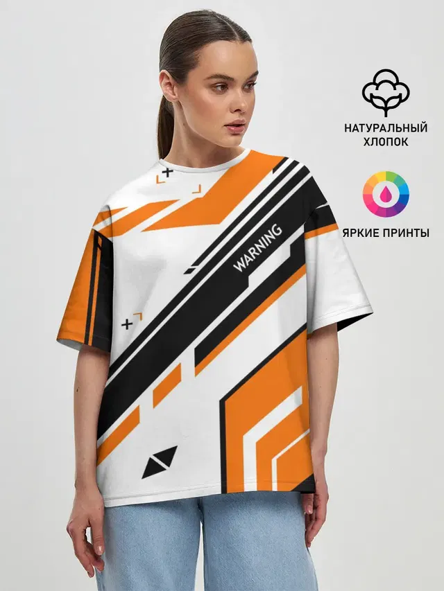 Женская футболка оверсайз