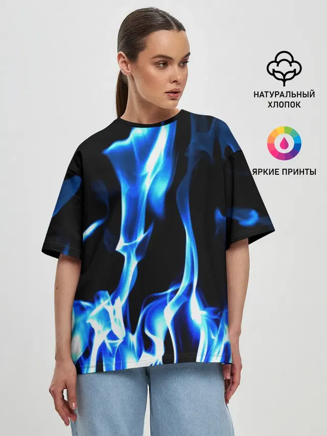 Женская футболка оверсайз