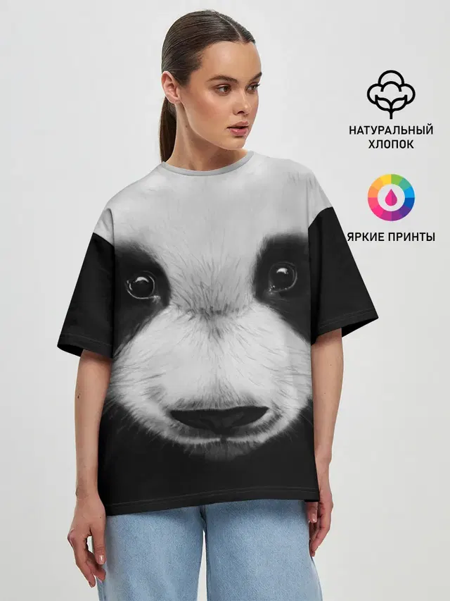 Женская футболка оверсайз