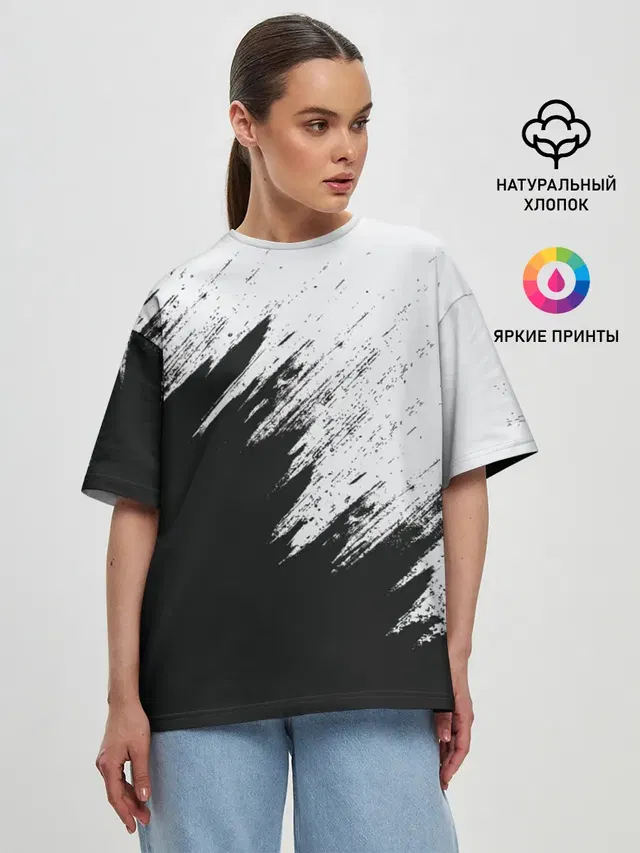 Женская футболка оверсайз