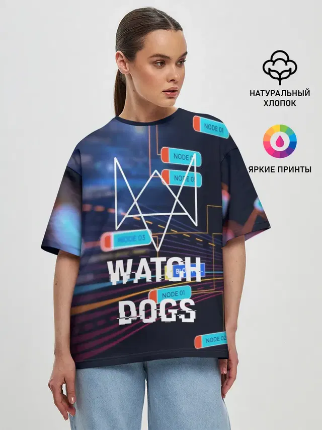 Женская футболка оверсайз