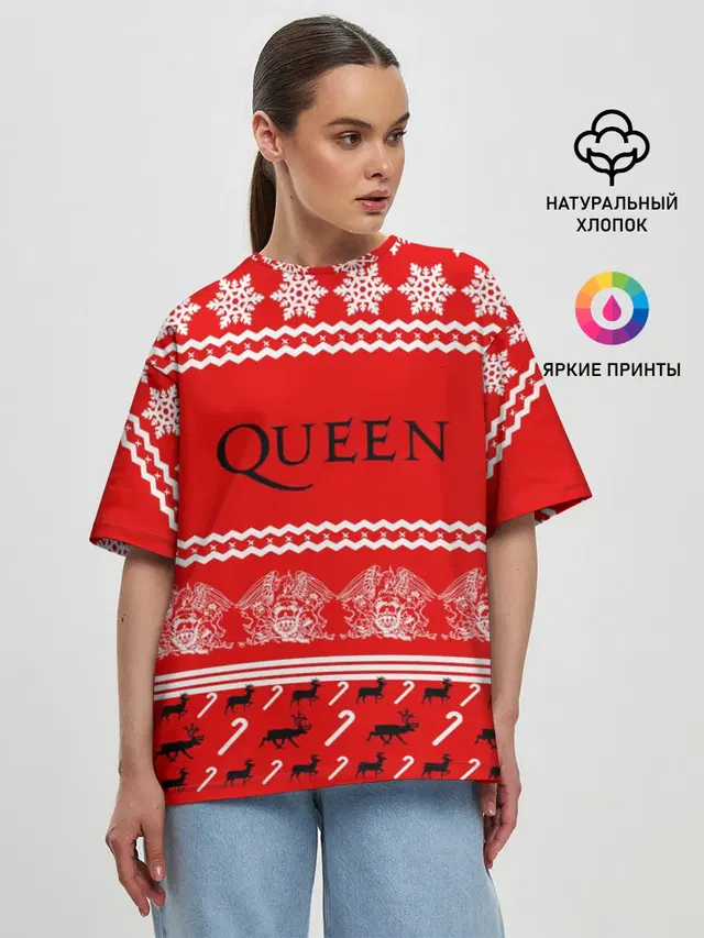 Женская футболка оверсайз