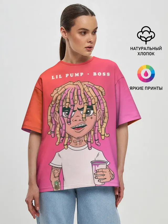 Женская футболка оверсайз