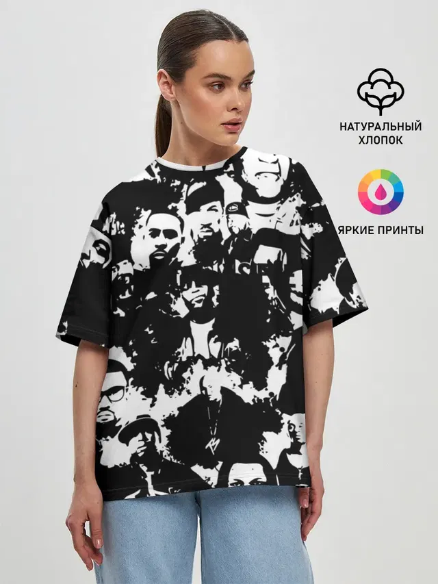 Женская футболка оверсайз