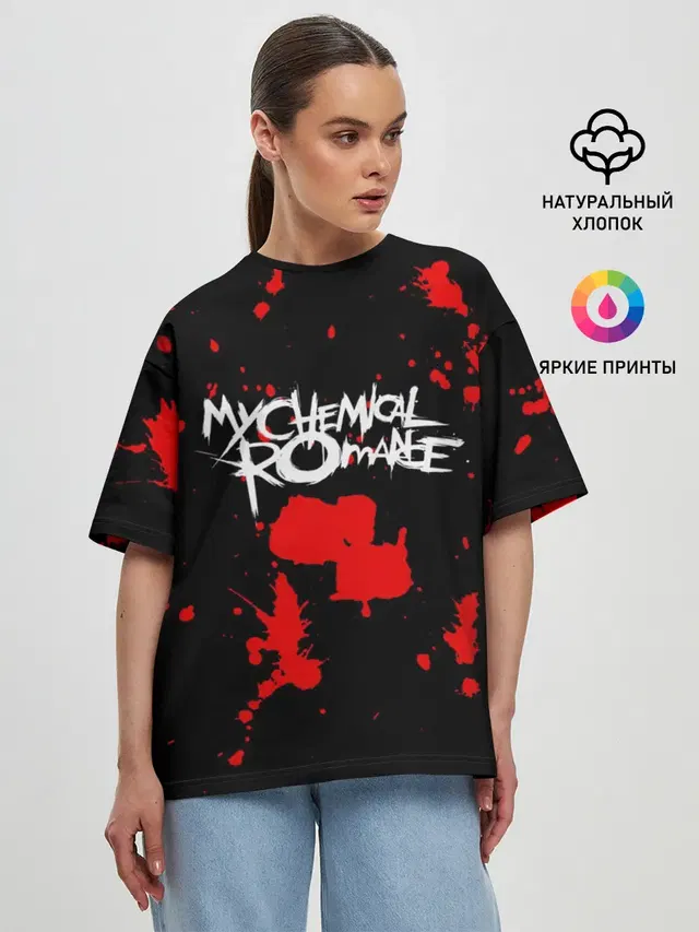 Женская футболка оверсайз