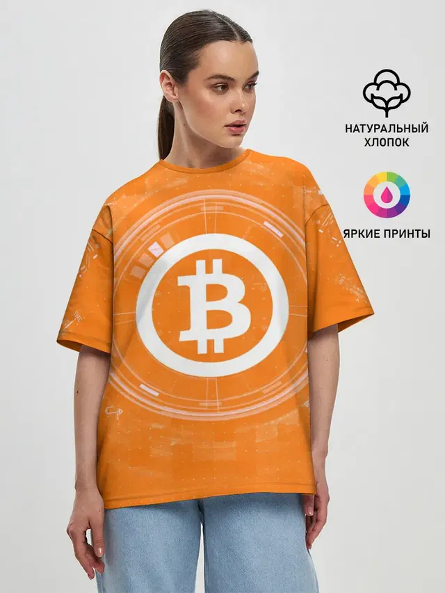 Женская футболка оверсайз