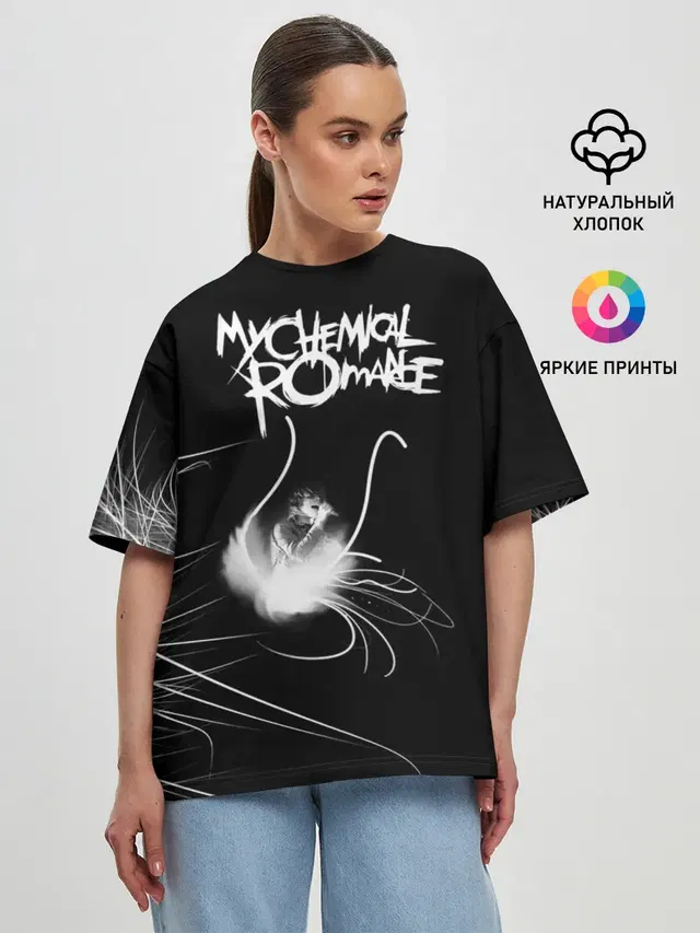 Женская футболка оверсайз