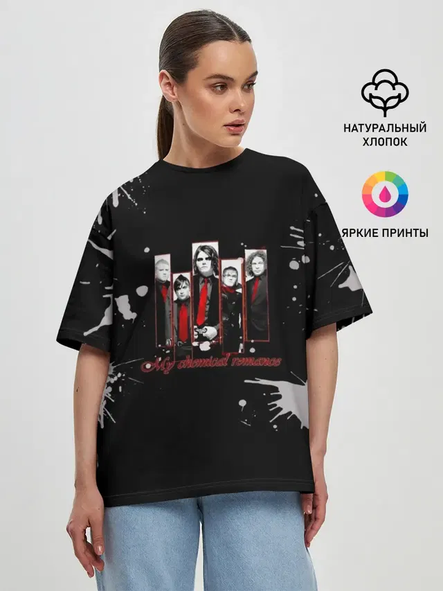 Женская футболка оверсайз
