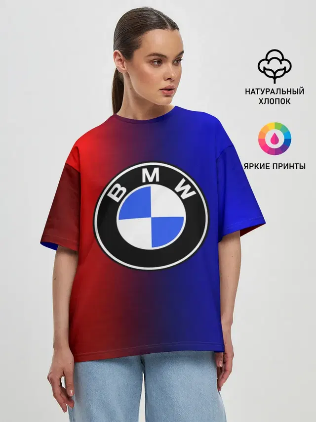 Женская футболка оверсайз