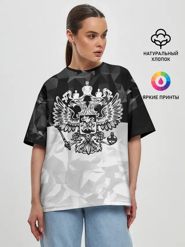 Женская футболка оверсайз