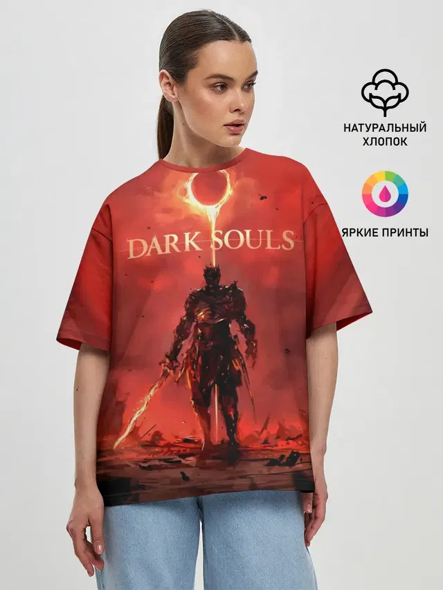 Женская футболка оверсайз