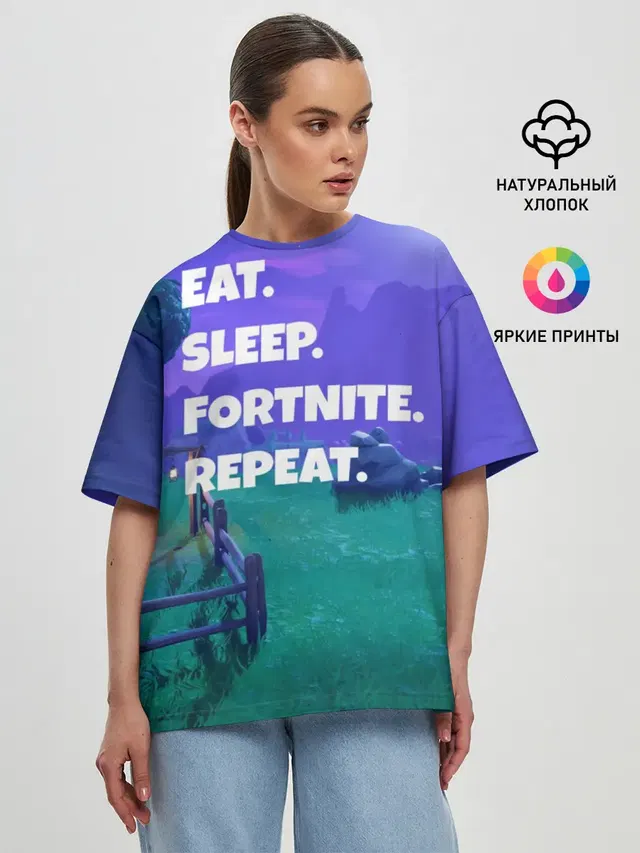 Женская футболка оверсайз
