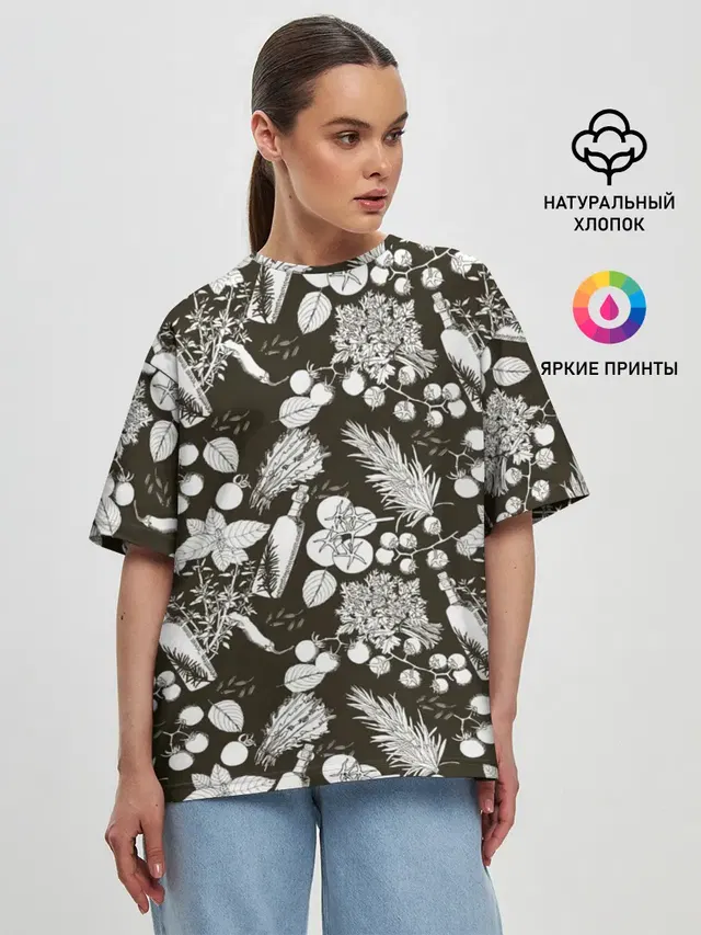 Женская футболка оверсайз