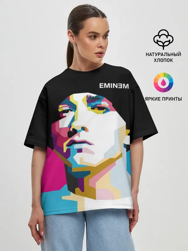 Женская футболка оверсайз