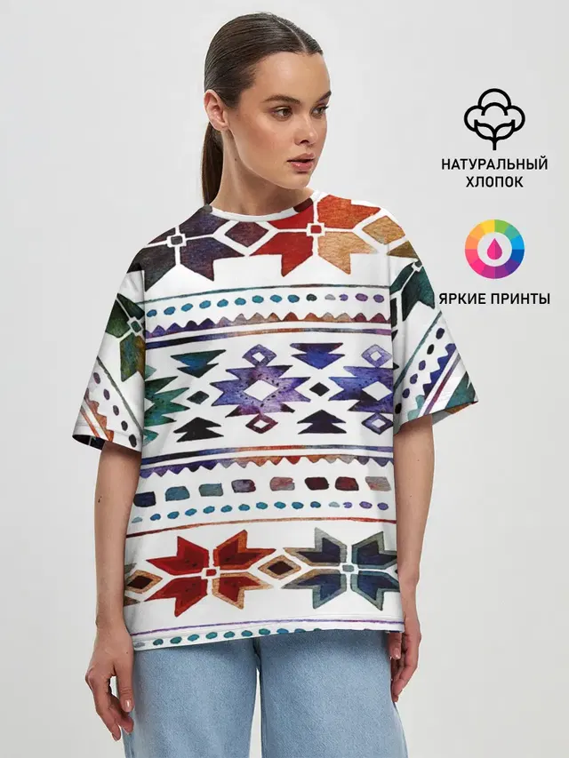 Снежинки акварель