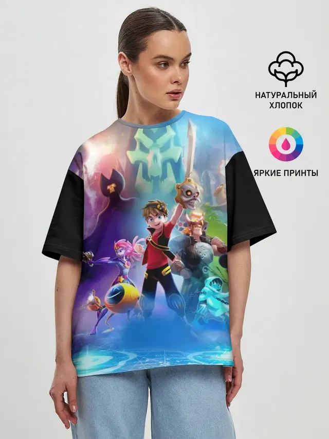 Женская футболка оверсайз