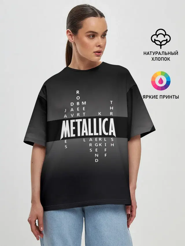 Женская футболка оверсайз