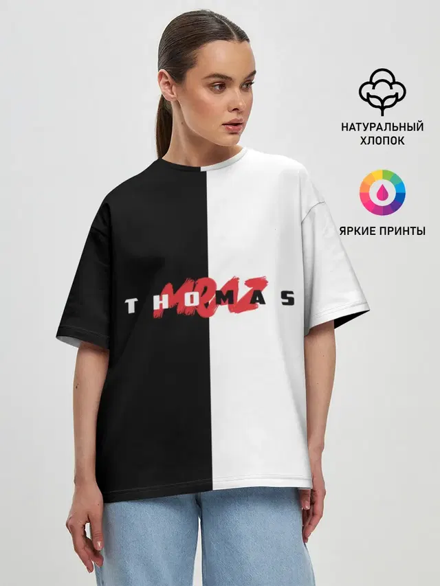 Женская футболка оверсайз