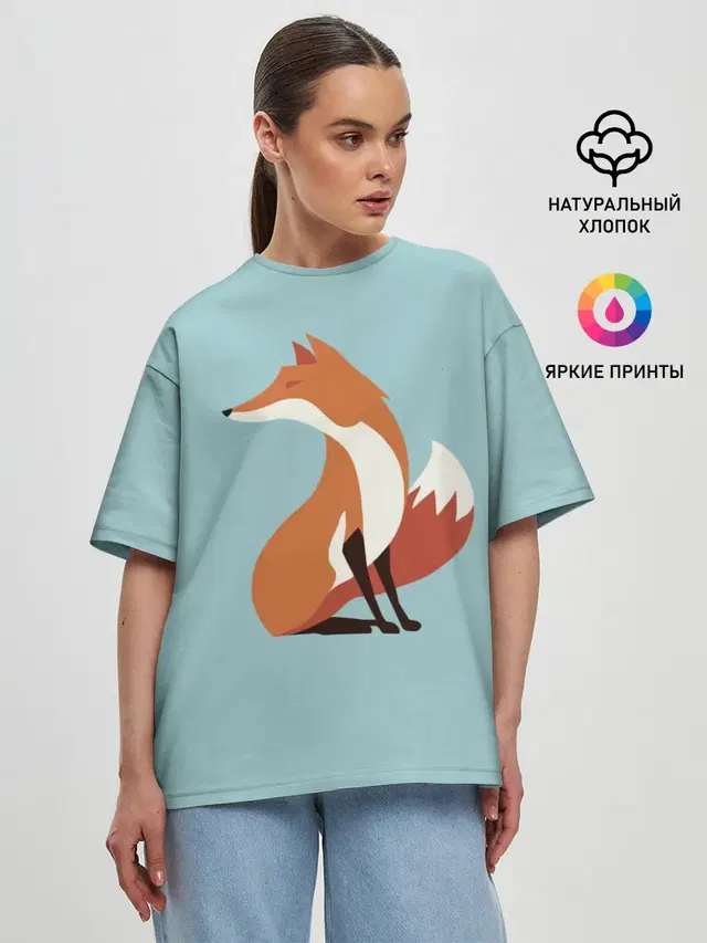 Женская футболка оверсайз