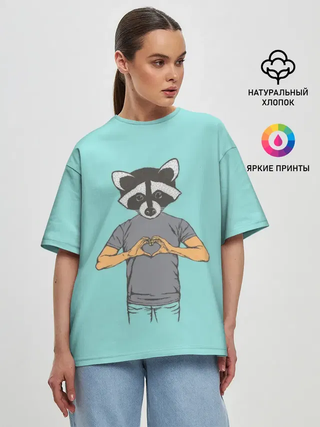 Женская футболка оверсайз