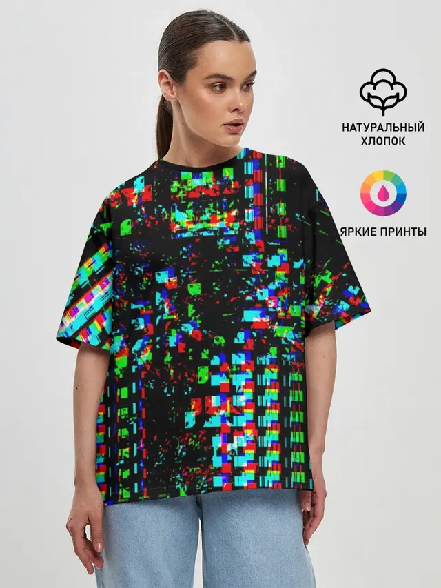 Женская футболка оверсайз