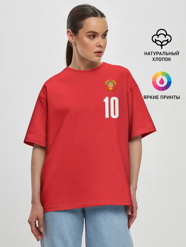 Женская футболка оверсайз