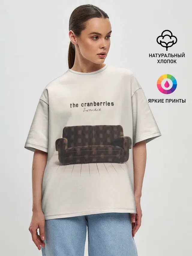 Женская футболка оверсайз с принтом «The Cranberries»