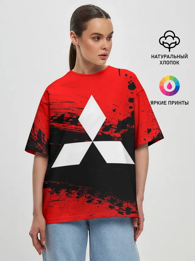 Женская футболка оверсайз