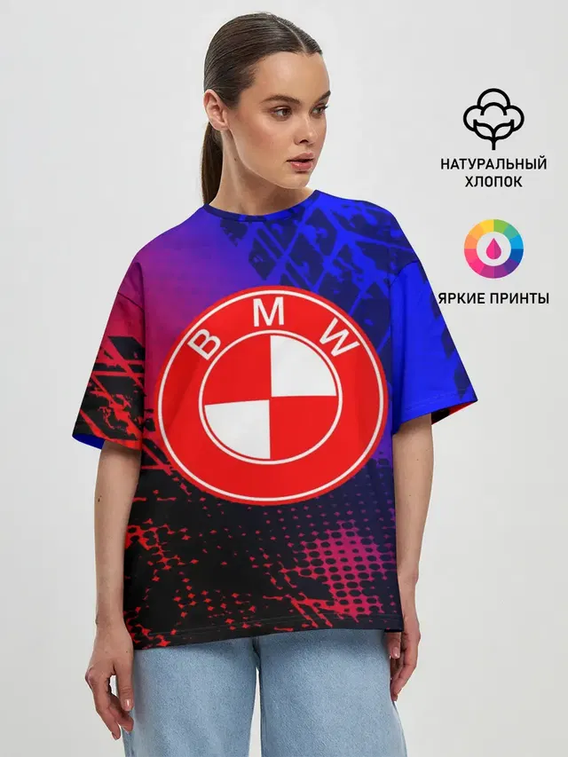 Женская футболка оверсайз