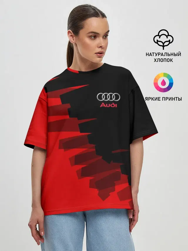 Женская футболка оверсайз