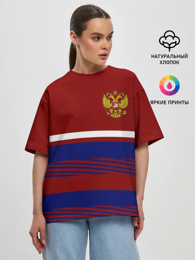 Женская футболка оверсайз