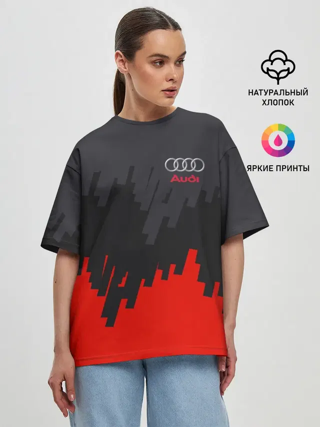 Женская футболка оверсайз