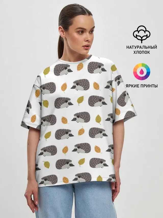 Женская футболка оверсайз